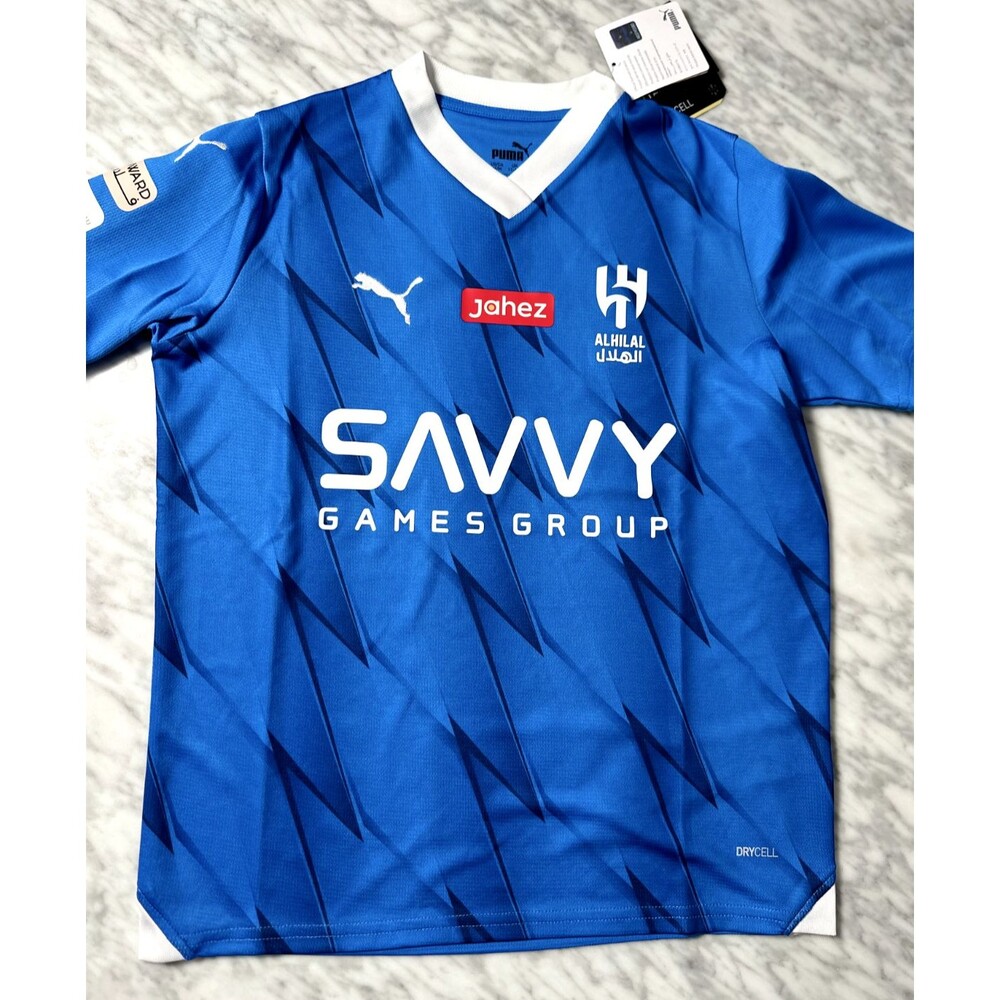 Puma Al Hilal SFC Saudi DryCell Blue Home Soccer Jersey Youth large Saudi Pro